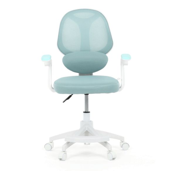 Detská stolička, výškovo nastaviteľná, modrá sieťovina, KA-W8008 BLUE