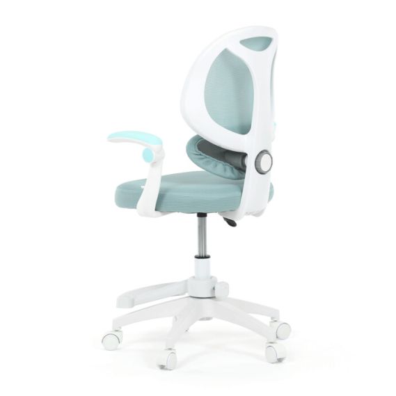 Detská stolička, výškovo nastaviteľná, modrá sieťovina, KA-W8008 BLUE