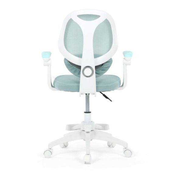 Detská stolička, výškovo nastaviteľná, modrá sieťovina, KA-W8008 BLUE