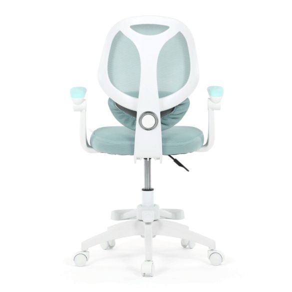 Detská stolička, výškovo nastaviteľná, modrá sieťovina, KA-W8008 BLUE