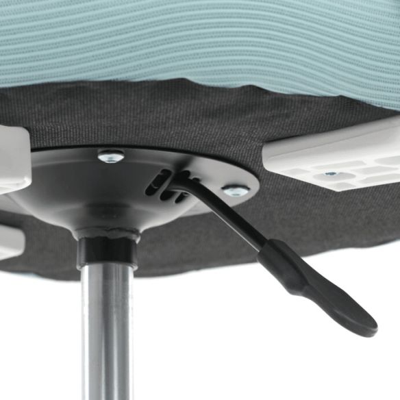 Detská stolička, výškovo nastaviteľná, modrá sieťovina, KA-W8008 BLUE