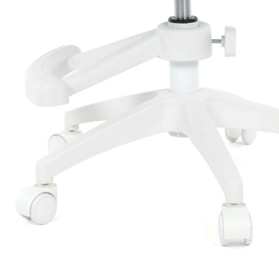 Detská stolička, výškovo nastaviteľná, šedá sieťovina, KA-W8008 GREY