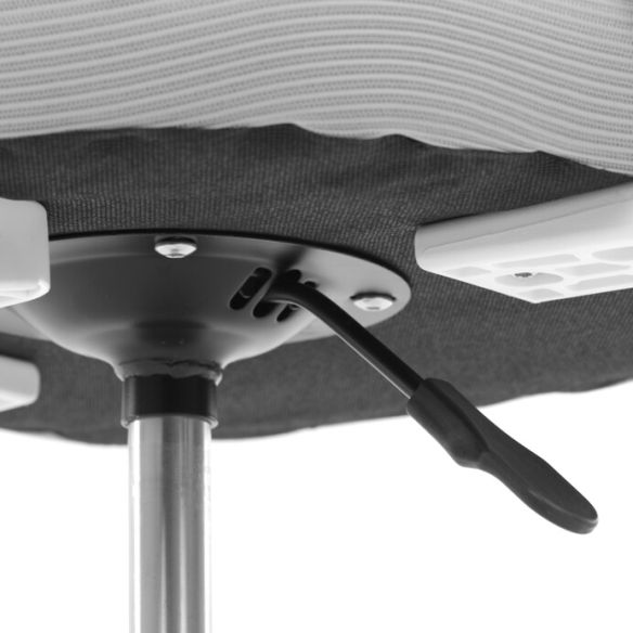 Detská stolička, výškovo nastaviteľná, šedá sieťovina, KA-W8008 GREY