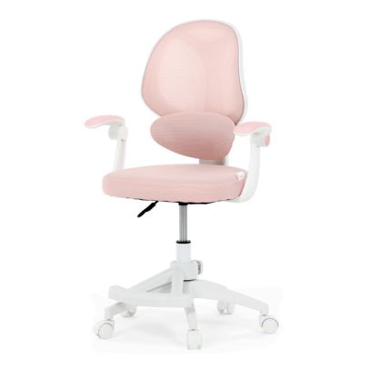 Detská stolička, výškovo nastaviteľná, ružová sieťovina, KA-W8008 PINK