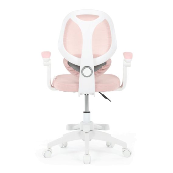 Detská stolička, výškovo nastaviteľná, ružová sieťovina, KA-W8008 PINK