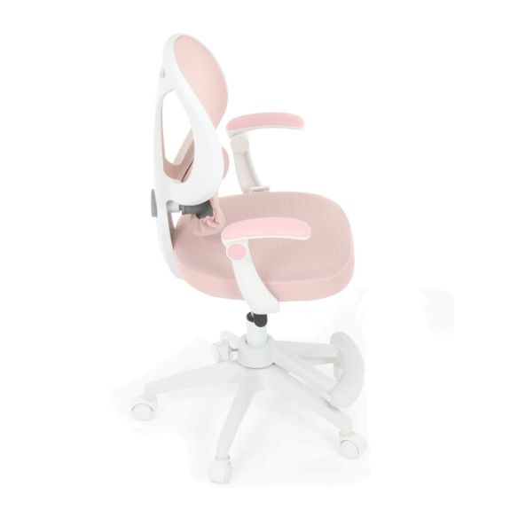 Detská stolička, výškovo nastaviteľná, ružová sieťovina, KA-W8008 PINK