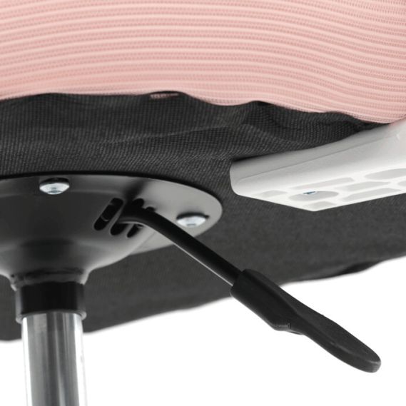 Detská stolička, výškovo nastaviteľná, ružová sieťovina, KA-W8008 PINK