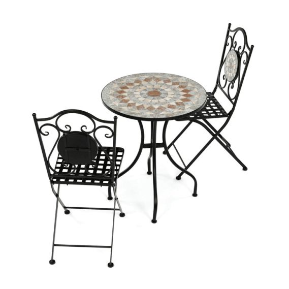 Záhradný set 1+2, keramika, viacfarebná, US1400 SET