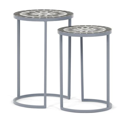 Stojan na kvety 35x35x52cm, keramika, šedá, US1501