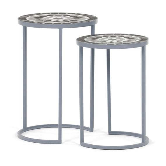 Stojan na kvety 35x35x52cm, keramika, šedá, US1501