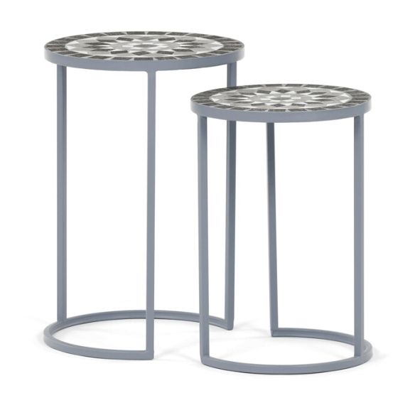 Stojan na kvety 35x35x52cm, keramika, šedá, US1501