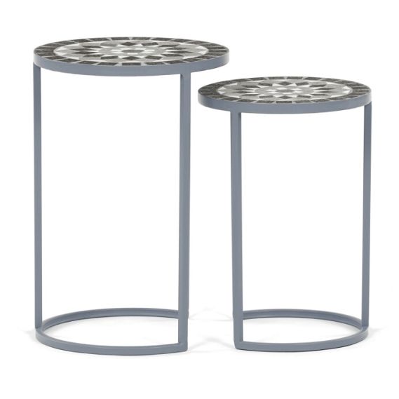 Stojan na kvety 35x35x52cm, keramika, šedá, US1501