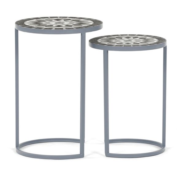 Stojan na kvety 35x35x52cm, keramika, šedá, US1501