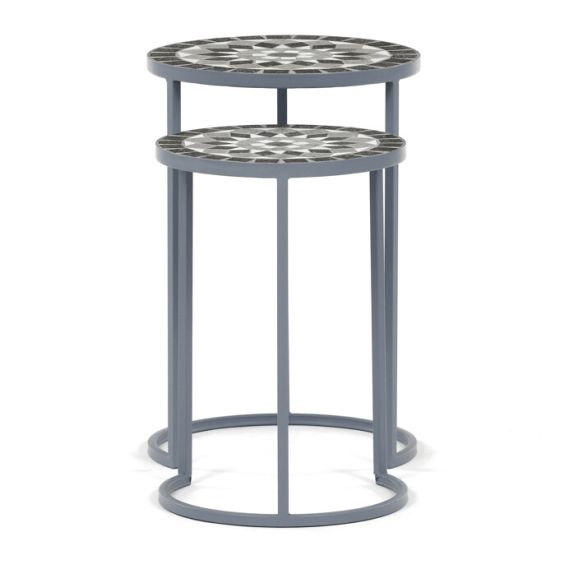 Stojan na kvety 35x35x52cm, keramika, šedá, US1501