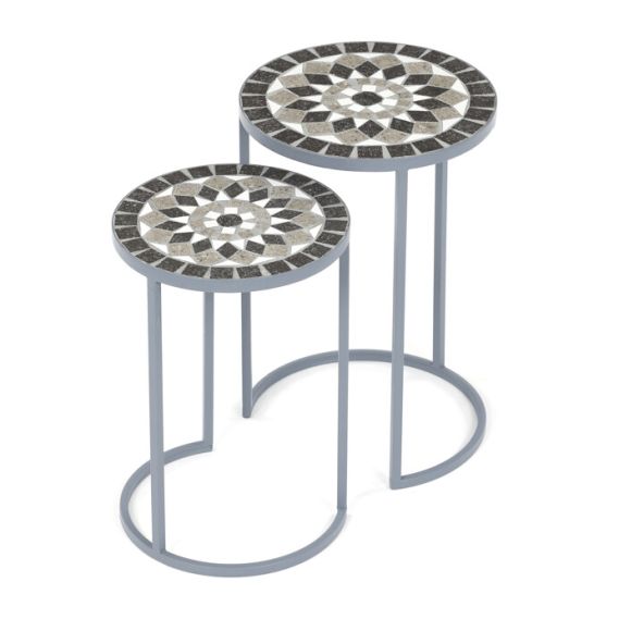 Stojan na kvety 35x35x52cm, keramika, šedá, US1501