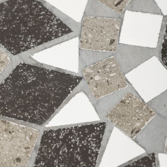 Stojan na kvety 35x35x52cm, keramika, šedá, US1501