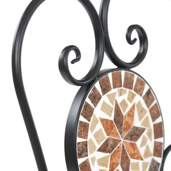 Záhradný set 1+2, kov, keramická mozaika, US1600 SET