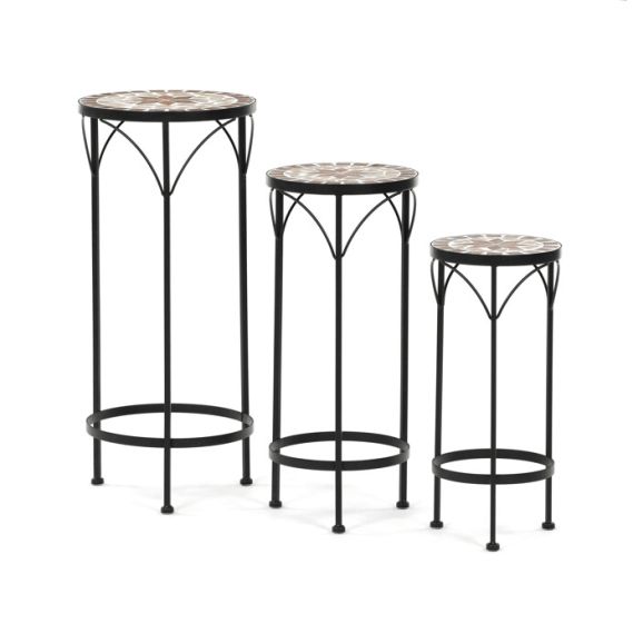 Stojan na kvety 31x31x67cm, keramika, béžová, US1601