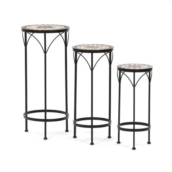 Stojan na kvety 31x31x67cm, keramika, béžová, US1601