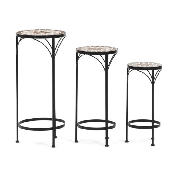 Stojan na kvety 31x31x67cm, keramika, béžová, US1601