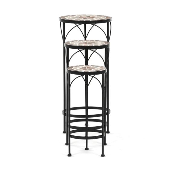 Stojan na kvety 31x31x67cm, keramika, béžová, US1601