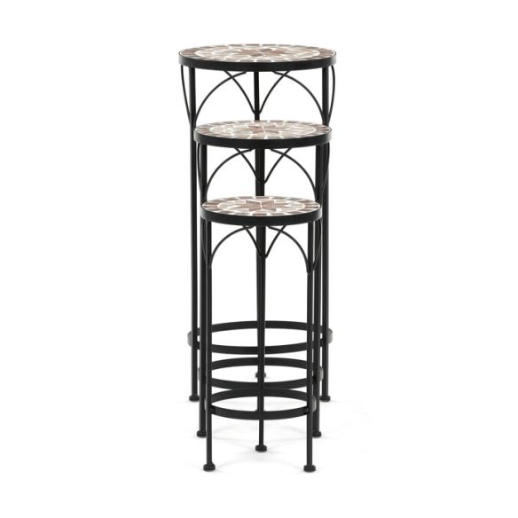 Stojan na kvety 31x31x67cm, keramika, béžová, US1601