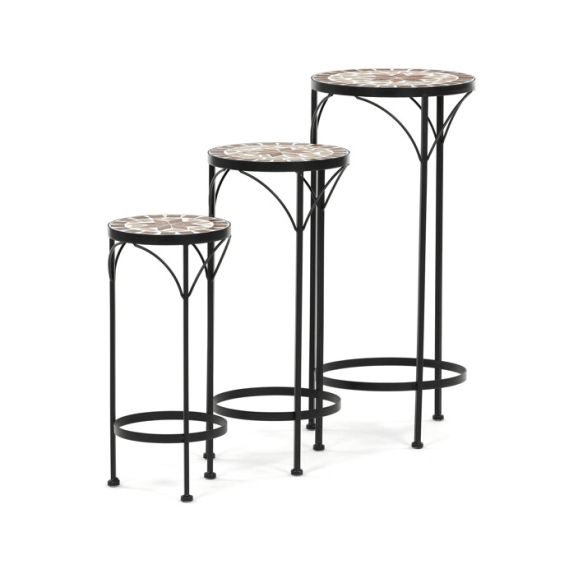 Stojan na kvety 31x31x67cm, keramika, béžová, US1601