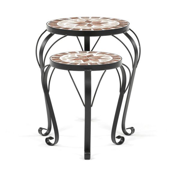 Stojan na kvety 30x30x34cm, keramika, béžová, US1602