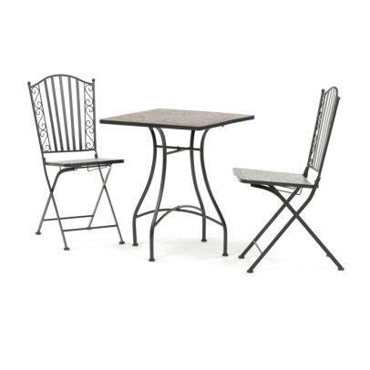 Záhradný set 1+2, kov, keramická mozaika, US1700 SET