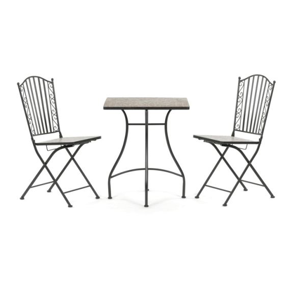 Záhradný set 1+2, kov, keramická mozaika, US1700 SET