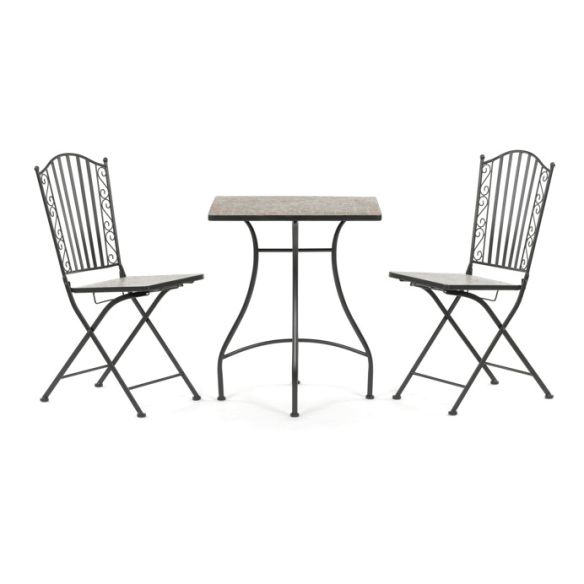 Záhradný set 1+2, kov, keramická mozaika, US1700 SET