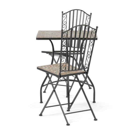 Záhradný set 1+2, kov, keramická mozaika, US1700 SET