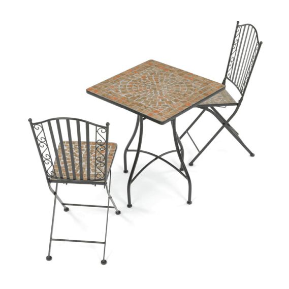 Záhradný set 1+2, kov, keramická mozaika, US1700 SET