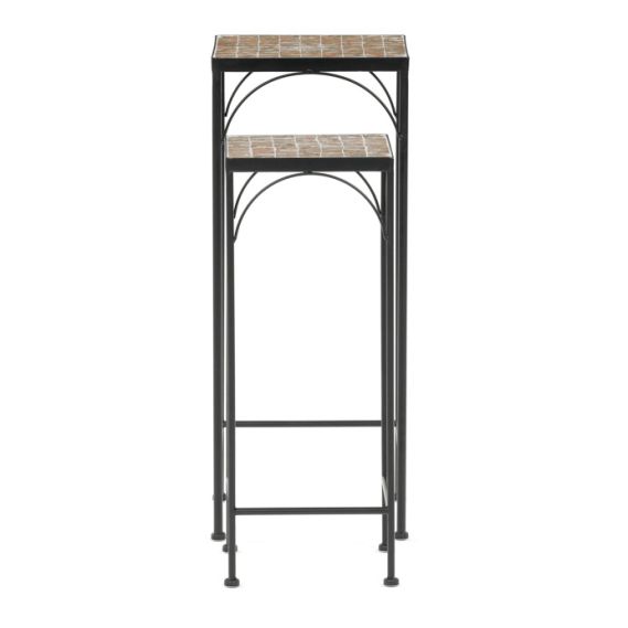 Stojan na kvety 28x28x70cm, keramika, šedá, US1701