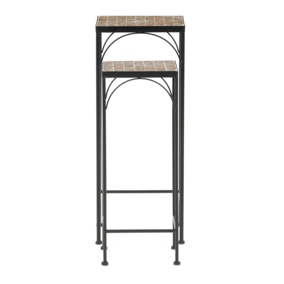 Stojan na kvety 28x28x70cm, keramika, šedá, US1701