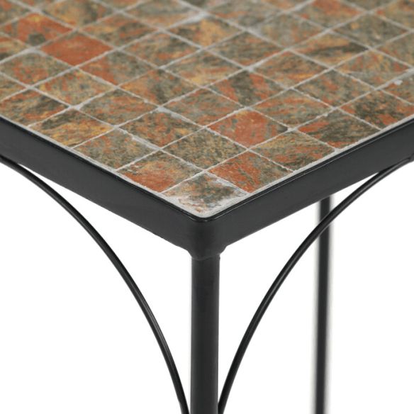 Stojan na kvety 28x28x70cm, keramika, šedá, US1701