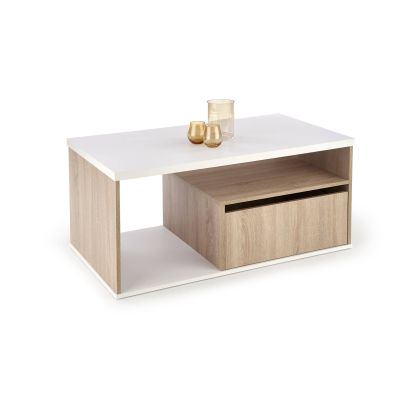 Konferenčný stolík PANTERA, dub sonoma/biela