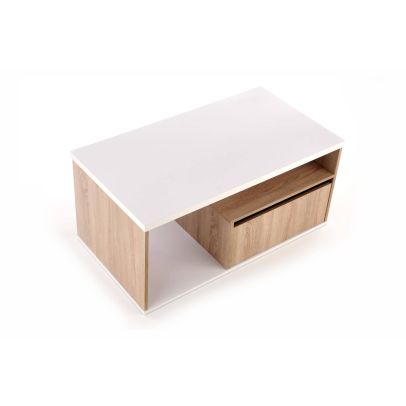 Konferenčný stolík PANTERA, dub sonoma/biela 2