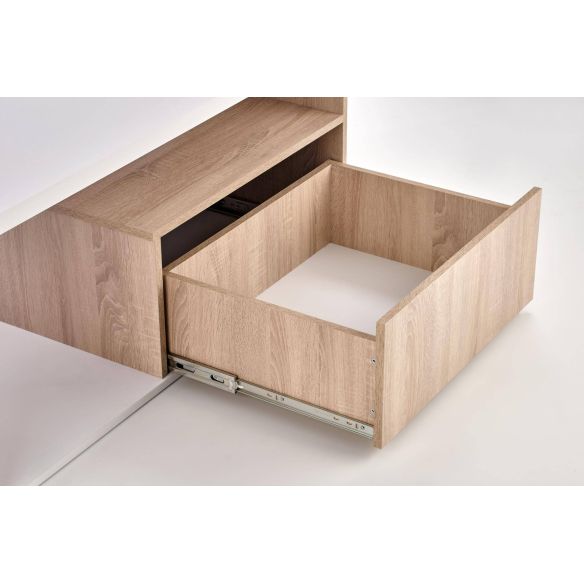 Konferenčný stolík PANTERA, dub sonoma/biela