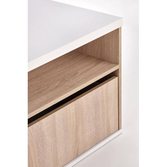 Konferenčný stolík PANTERA, dub sonoma/biela