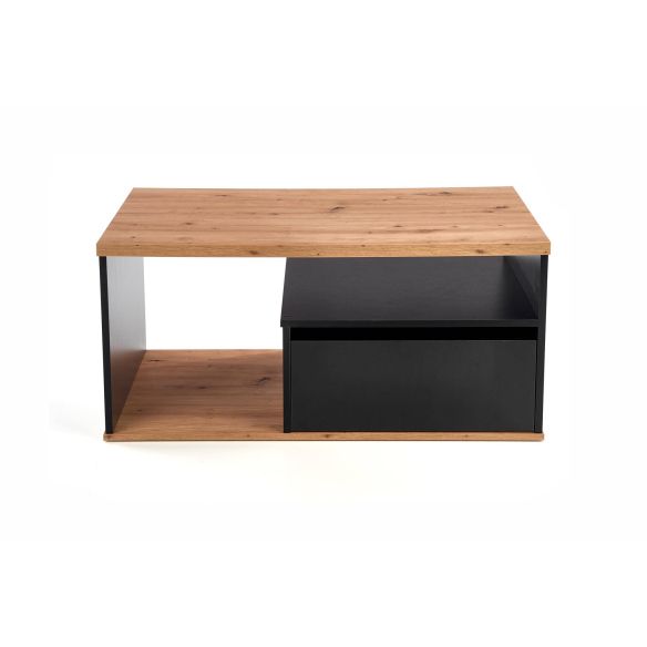 Konferenčný stolík PANTERA, dub wotan/čierna