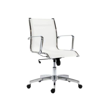 Kancelárske kreslo 8850 KASE - MESH LOW BACK biela