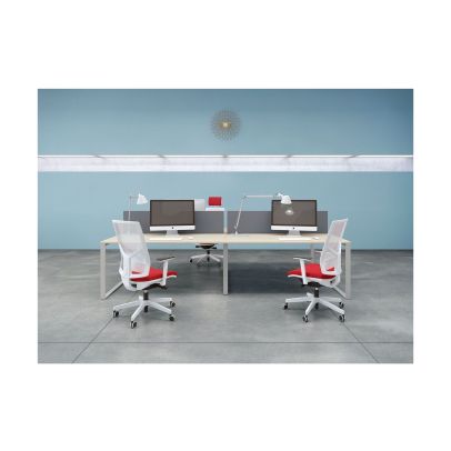 Kancelárska stolička 1850 SYN OMNIA ALU PDH WHITE 2